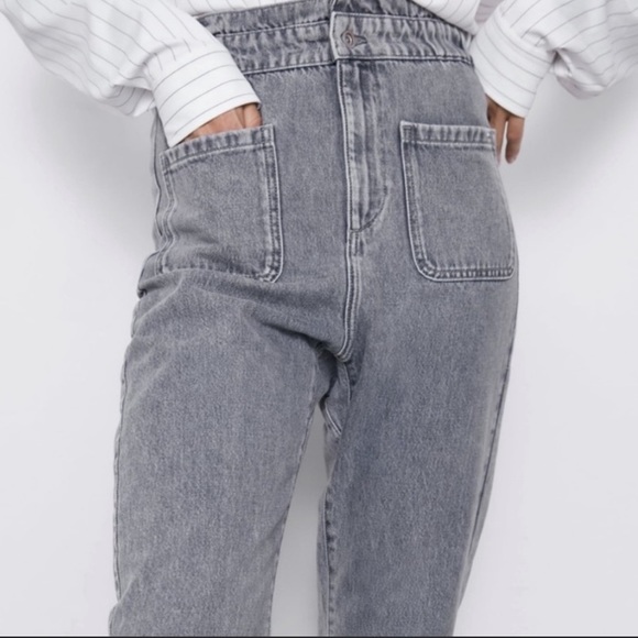 💓HOST PICK💓 Zara Paper Bag High Waist Jean - Picture 2 of 8